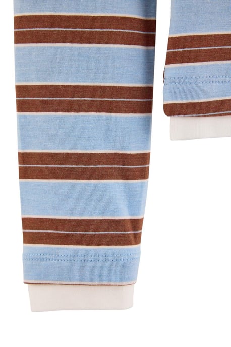 TRENDYOLMİLLA Dam 2-pack Blå Randig Lång Loungewear Regular fit Pyjamas- Set - Image 2