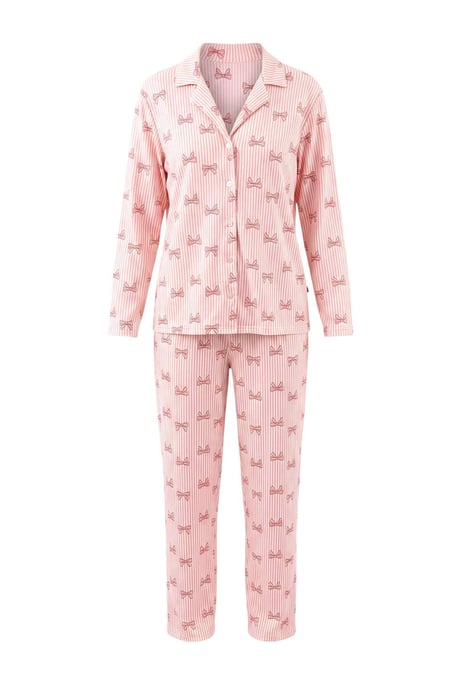 TRENDYOLMİLLA Dames 2-pack Roze Met grafische print Lang, Regular fit Pyjama- Sets - Image 3