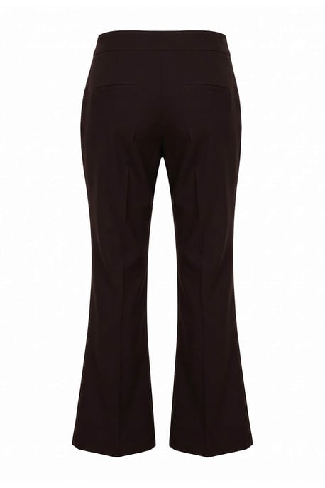TRENDYOLMİLLA Women's Brown Plain Wide Leg Normal waist Trousers - Image 2
