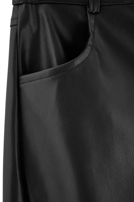 TRENDYOLMİLLA Women's Black Plain Barrel Normal waist Trousers - Image 5