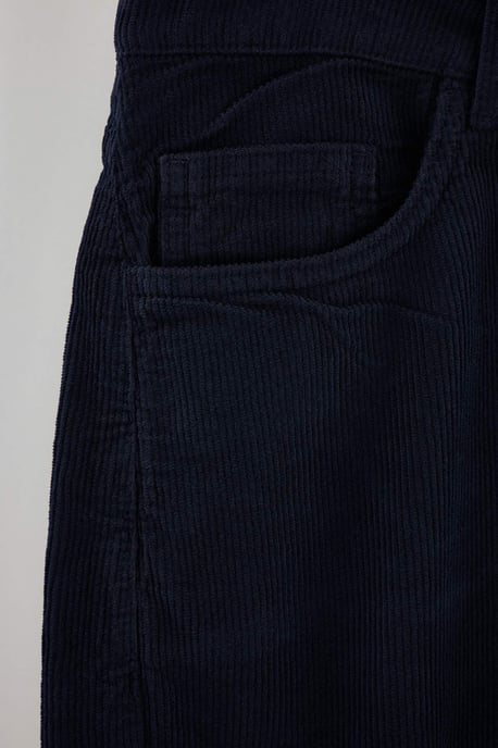 TRENDYOL MAN Men's Dark blue Plain Straight Normal waist Trousers - Image 3