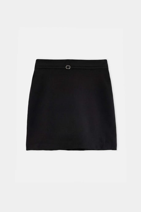 TRENDYOLKIDS Girls Black Plain Maxi Skirts - Image 4