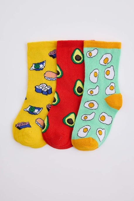 TRENDYOLKIDS Unisex Meerkleurig Met grafische print Sokken - Image 1