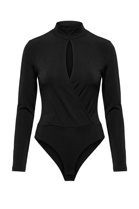 TRENDYOLMİLLA Dames Zwart Effen Lang, Getailleerd Bodys - Image 4