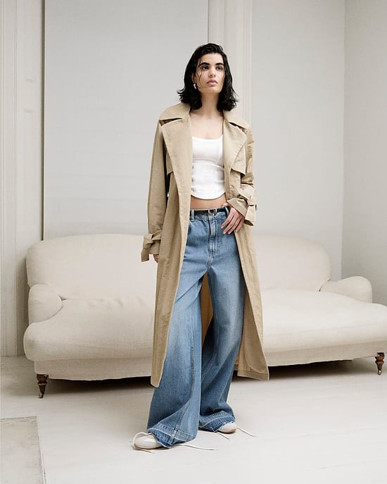 River Island Womens Wide Leg Jeans Blue Denim Baggy - Image 3