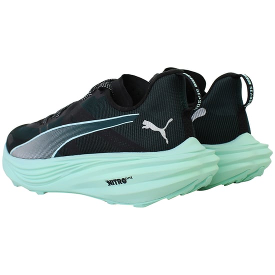 Puma Deviate Nitro Elite Trail Mens Black Running Shoes - Image 3