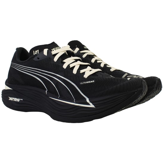Puma x Represent Deviate Nitro Elite 3 Womens Black Running Shoes - Image 2