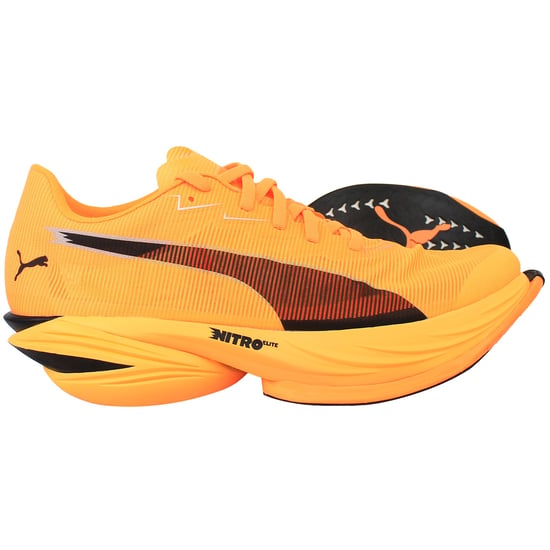 Puma Fast-R Nitro Elite 3 Womens Orange Running Shoes - Image 4