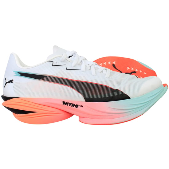 Puma Fast-R Nitro Elite 3 Mens White Running Shoes - Image 4