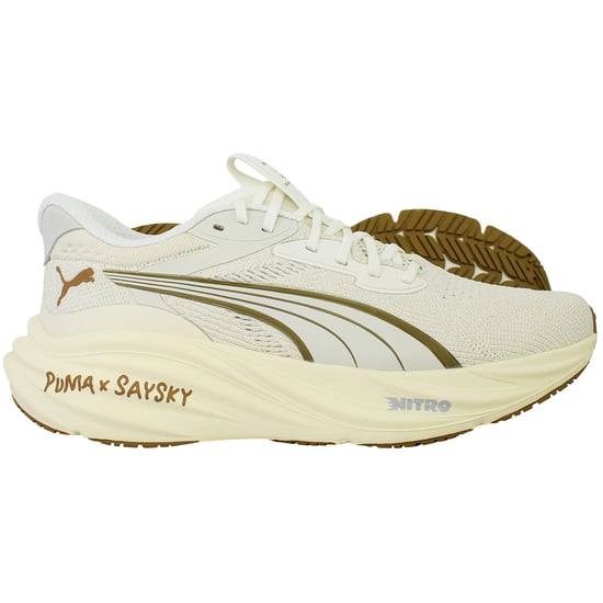 Puma Magnify Nitro 3 Saysky Womens Beige Running Shoes - Image 4
