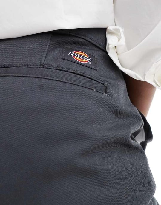 Dickies grove hill wide leg trousers in dark grey- exclusive to asos - Image 4