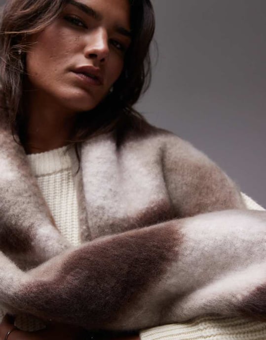 Topshop Sydney plädscarf i abstrakt leopard - Image 3