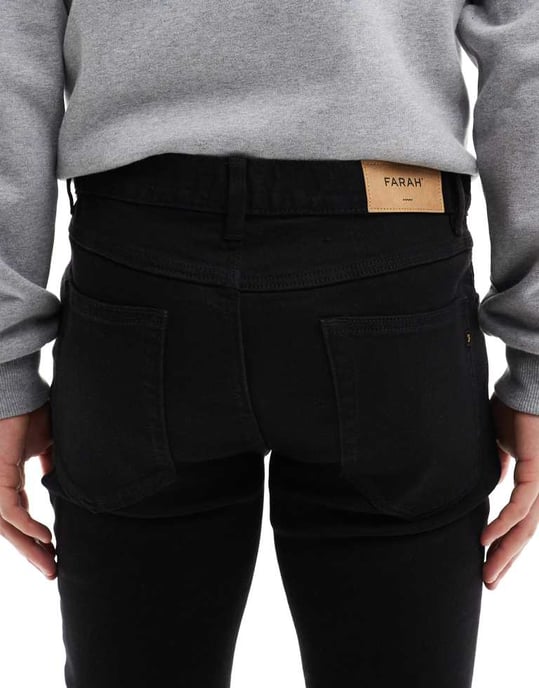 Farah drake skinny jeans in black - Image 4