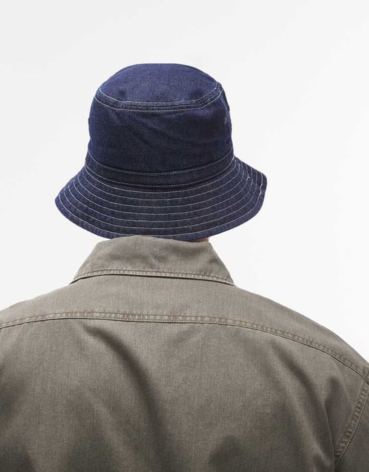 Dickies denim buckethatt i mörkblått - Image 2