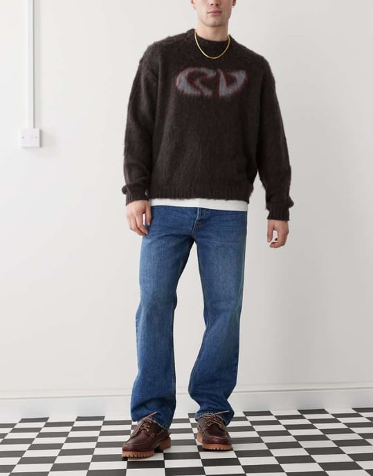 Dr Denim Dash regular fit straight leg in stray dark used - Image 1