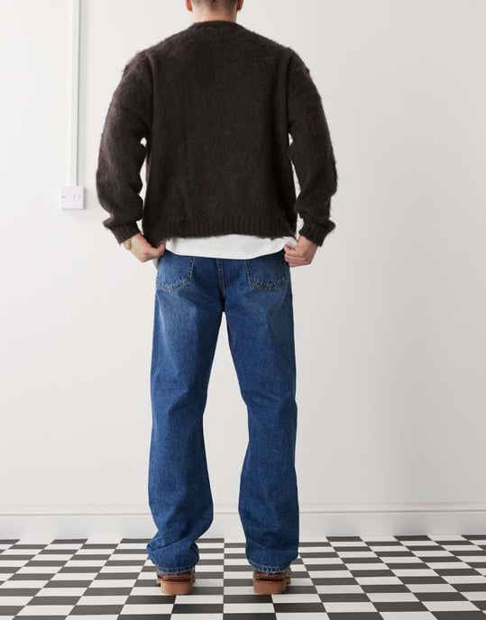 Dr Denim Dash regular fit straight leg in stray dark used - Image 3