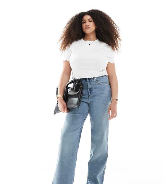 Dr Denim Plus Moxy straight leg jeans in cape light vintage worn blue - Image 1