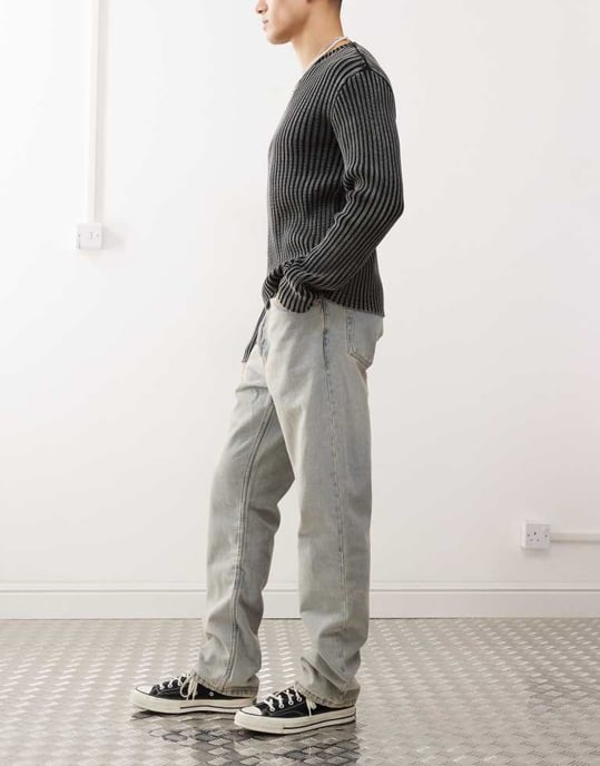 Dr Denim Dash regular fit straight leg jeans in canyon light vintage wash - Image 3