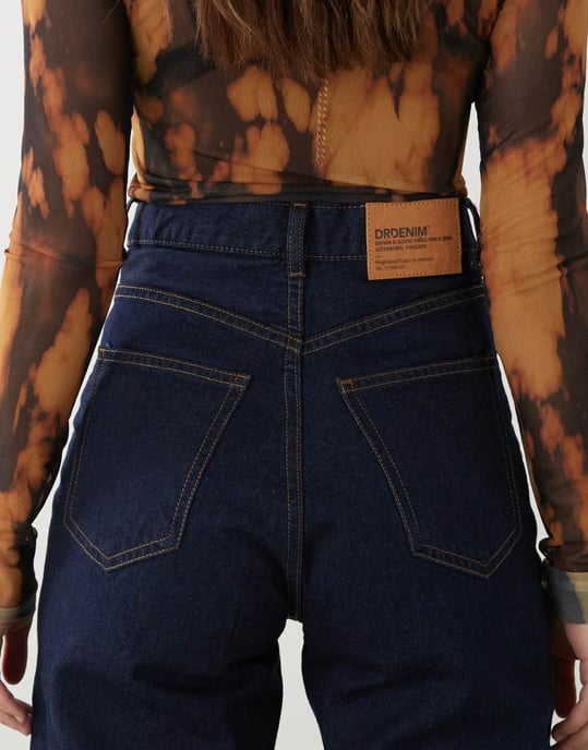 Dr Denim Echo regular fit straight leg in rinse dark blue wash - Image 4