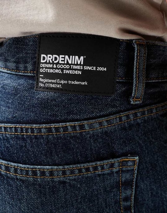 Dr Denim Omar wide straight leg jeans in canyon dark retro wash - Image 4