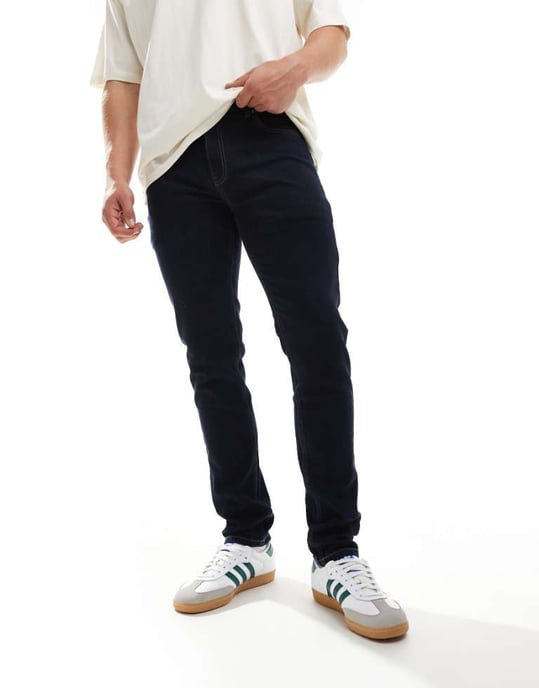 Farah Drake slim jeans in denim rinse - Image 1