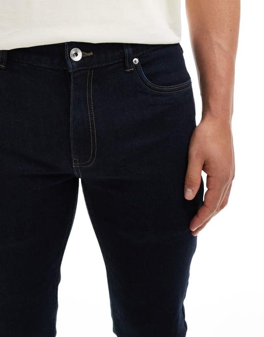 Farah Drake slim jeans in denim rinse - Image 4