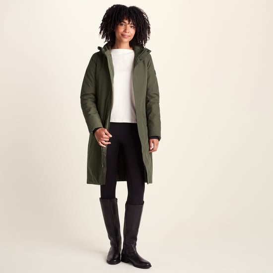 Dalton Womens Longline Waterproof Insulated Coat - Khaki - Image 1