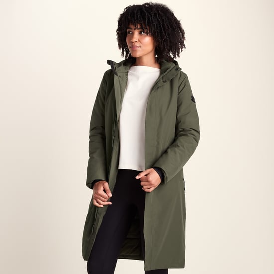 Dalton Womens Longline Waterproof Insulated Coat - Khaki - Image 3