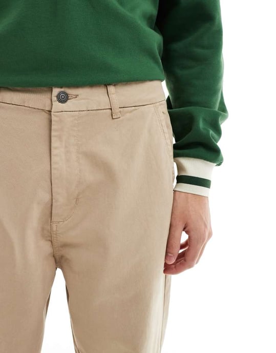 ONLY & SONS loose fit trouser in light brown - Image 2