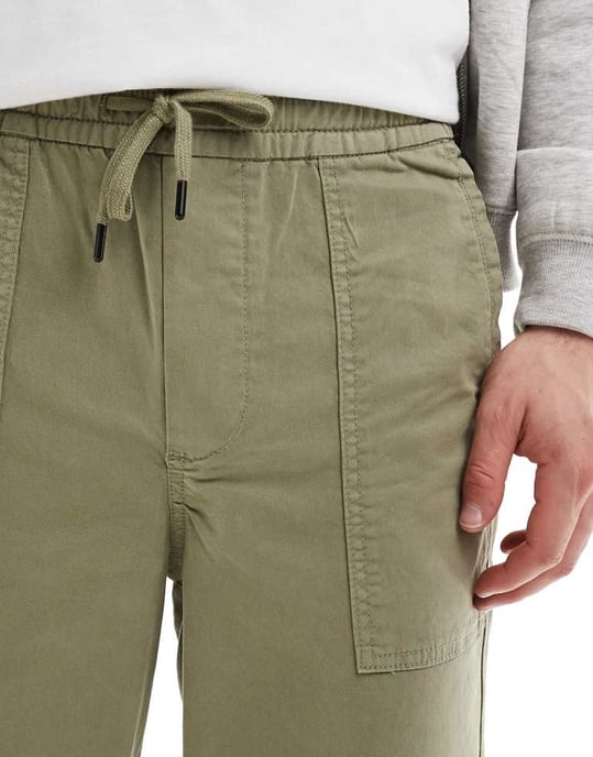 ONLY & SONS loose fit worker trouser in light khaki - Image 4