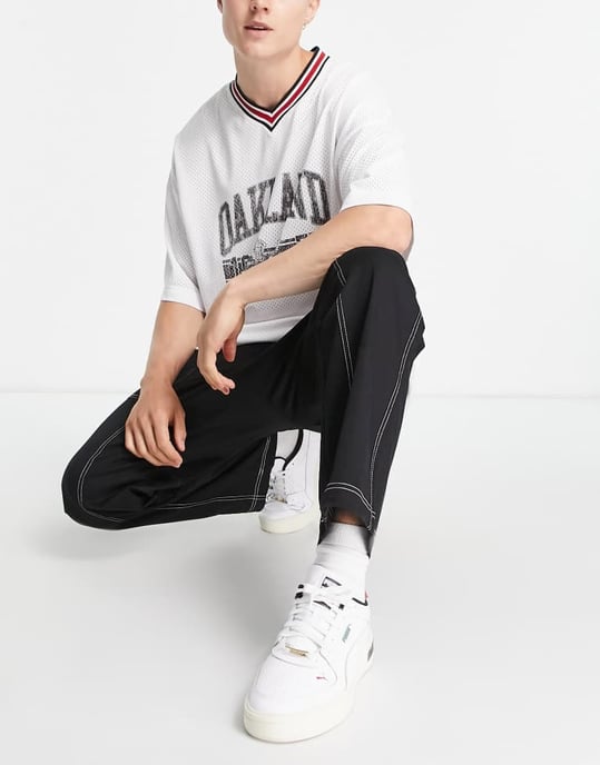 Puma Downtown twillbyxor i svart - Image 4