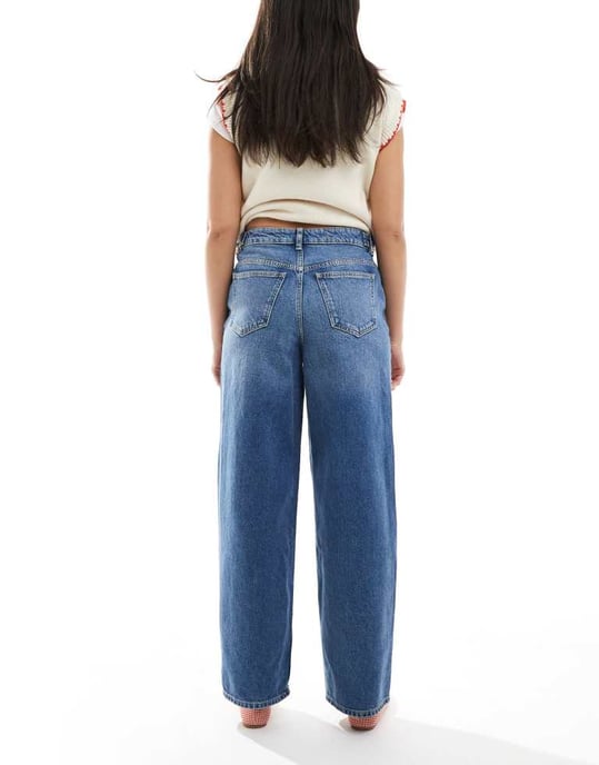 Miss Selfridge cinched waist baggy jean - Image 3