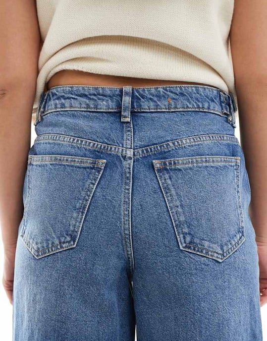 Miss Selfridge cinched waist baggy jean - Image 4