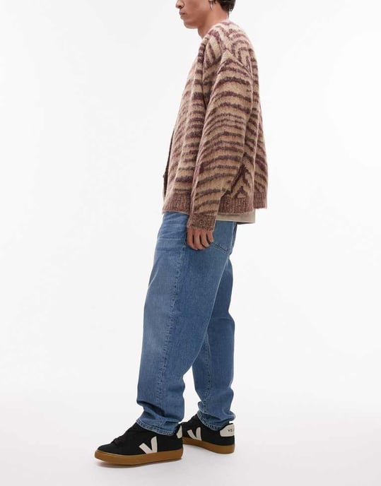 Selected Aldu relaxed crop jeans in light blue - Image 2