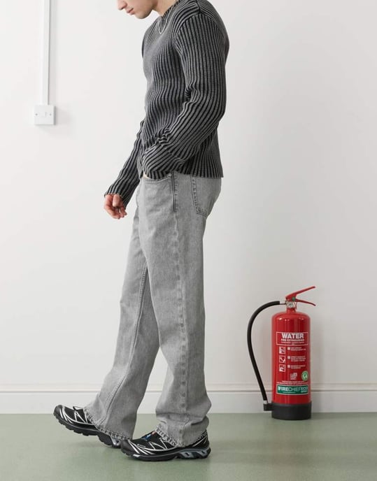 Dr Denim Kit regular fit mid waist bootcut leg in ash grey wash - Image 2