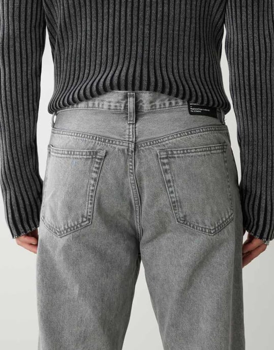 Dr Denim Kit regular fit mid waist bootcut leg in ash grey wash - Image 4