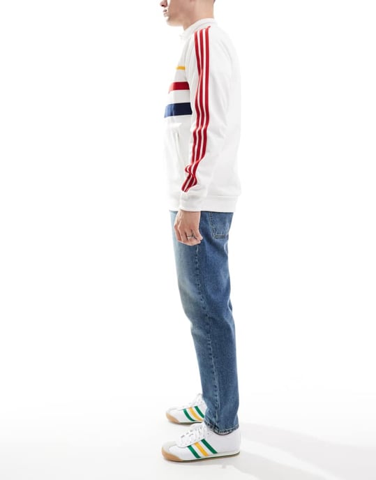 ASOS DESIGN tapered fit jeans in tinted dark wash blue - Image 2