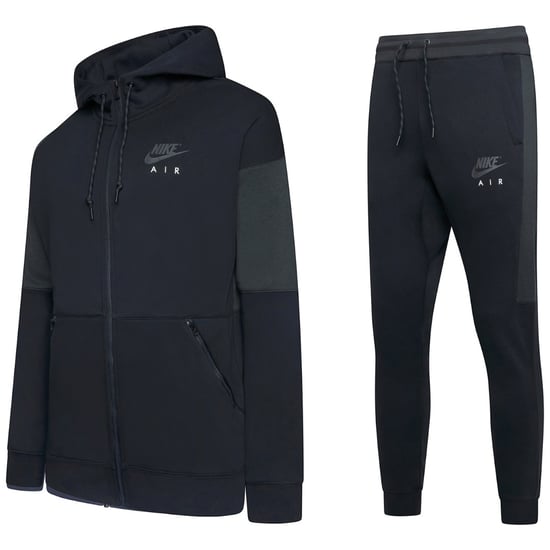 Nike Air Mens Zip Through Tracksuit Black - Image 1