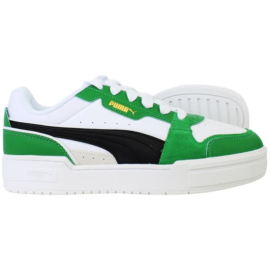 Puma CA Pro Lux III Mens White/Green Trainers - Image 4