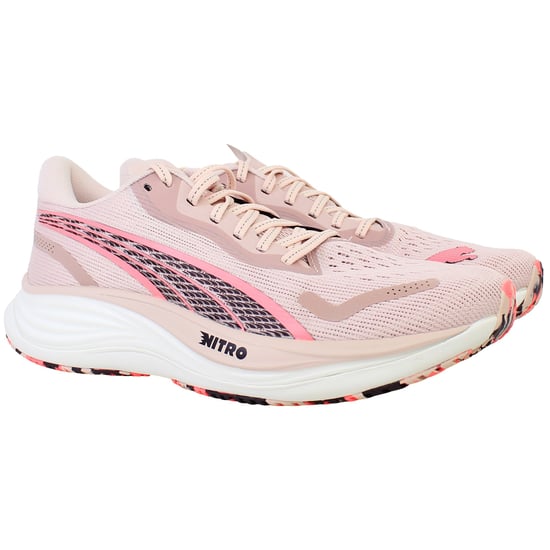 Puma Velocity Nitro 3 Womens Pink Running Shoes - Image 2