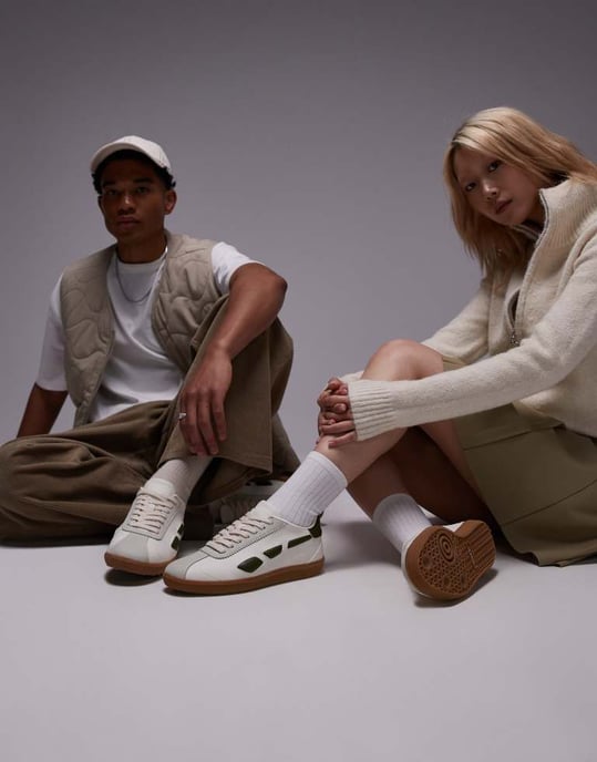 Saye unisex Modelo '70 trainers in khaki - Image 2