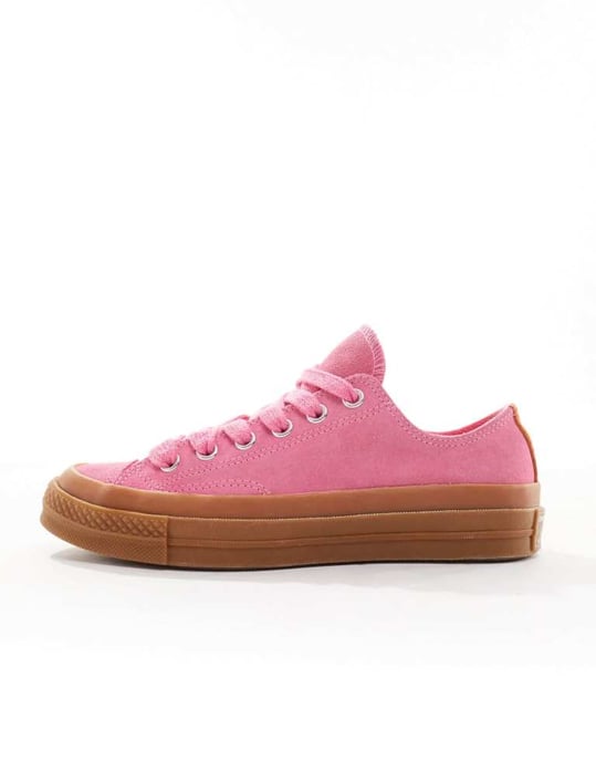 Converse Chuck 70 Ox trainers in pink with gum sole - Image 2