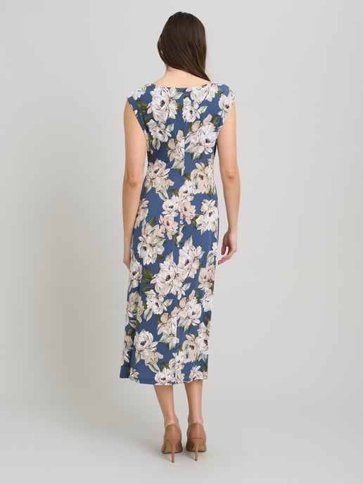 Presley Cowl Neck Floral Midi Dress - Image 2