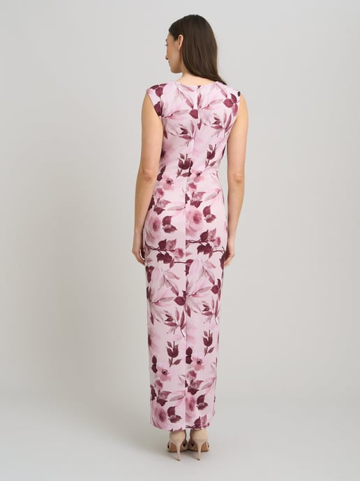 Perla Stretch Floral Diamante Trim Maxi Dress - Image 3