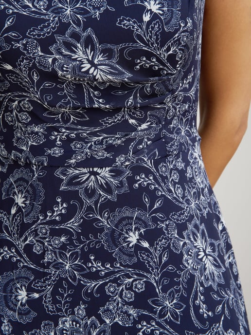 Octavia Chiffon Floral Midi Dress - Image 5