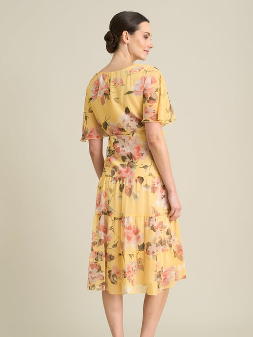 Agatha Floral Chiffon Dress - Image 2