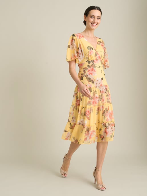 Agatha Floral Chiffon Dress - Image 5