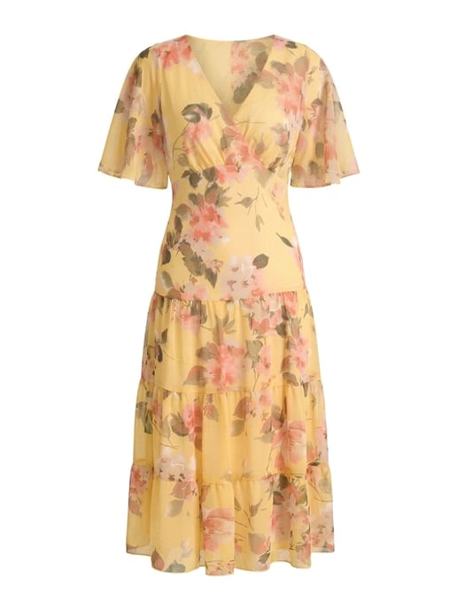 Agatha Floral Chiffon Dress - Image 6