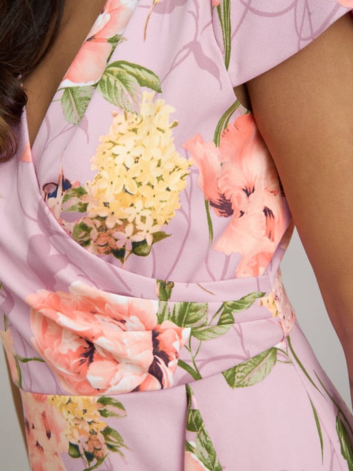 Marlena Cap Sleeve Ruffle Print Dress - Image 6