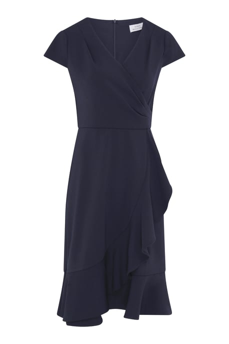 Marinella Ruffle Hem Crepe Dress - Image 6